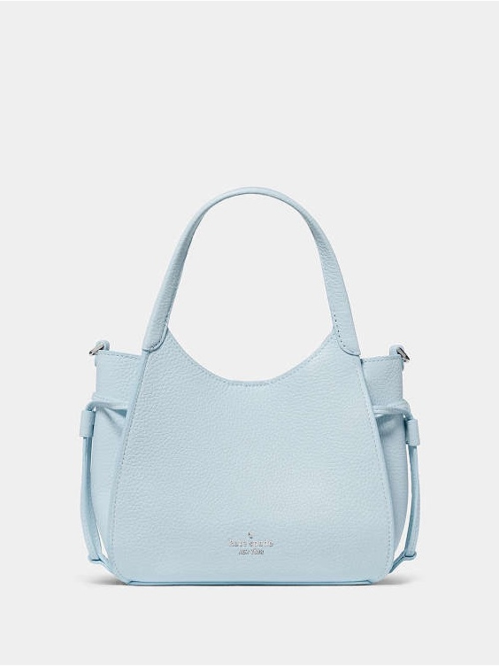 Kate Spade Stash Small Pebbled Leather Satchel Crossbody Bag Crisp Sky
